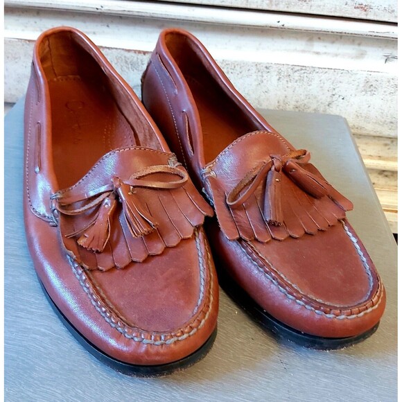 Cole Haan Other - COLE HAAN MEN'S LEATHER LOAFERS WITH TASSLE DRESS SHOES SIZE 10 D Brown